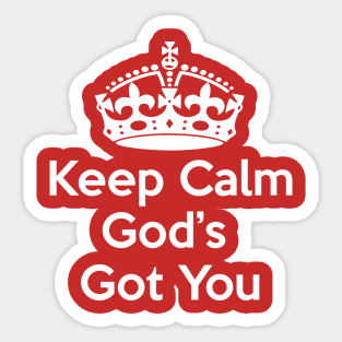 Keep Calm Christian Design Gifts Sticker